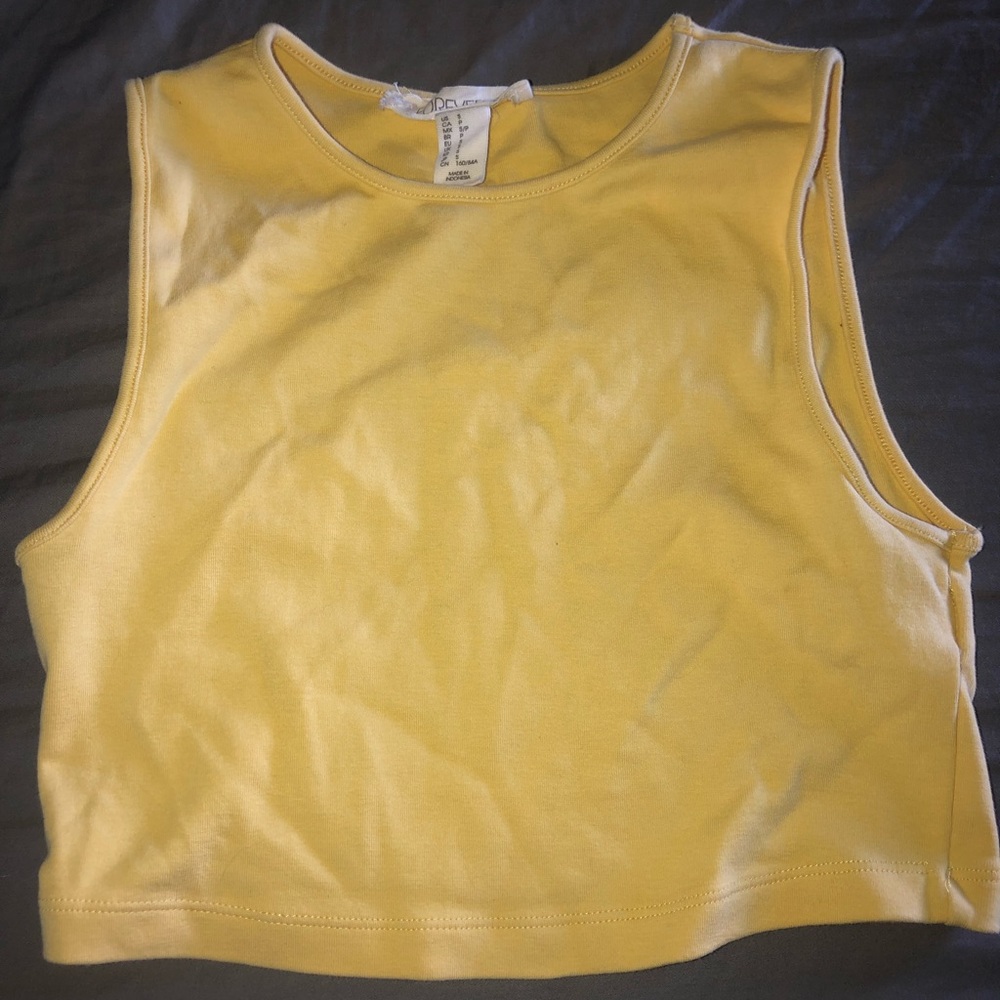 Yellow Crop Top